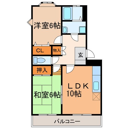 ベルハイツ味鋺の物件間取画像